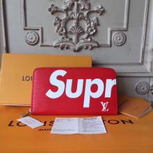 Louis Vuitton X Supreme Zippy Organizer Epi Red M60305