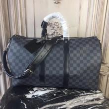 Louis Vuitton N41418 Keepall 45 Bandouliere Damier Graphite Canvas Replica