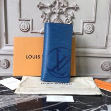 Louis Vuitton M63513 Brazza Wallet Epi Leather Bleu Azur Replica